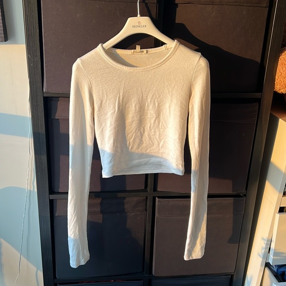 Wilfred Free Off-White Cropped Top - Picture 1 of 4
